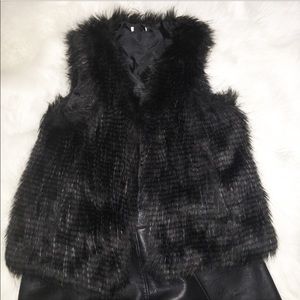Faux fur fashion vest